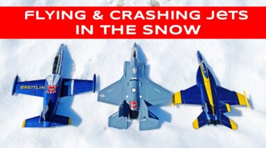 Flying & Crashing RC Jets in the Snow