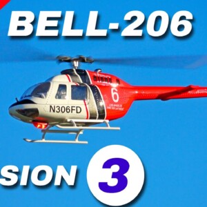 The NEW Fly Wing Bell 206 V3 Helicopter is Beautiful! Maiden Flight Review