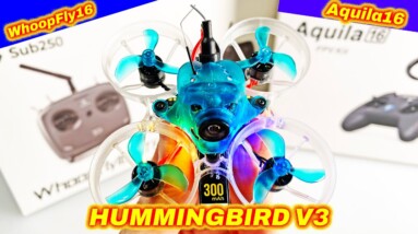 Cool! Tiny Hummingbird V3 FPV Drone works with the Aquila16 & WhoopFly16 Kits