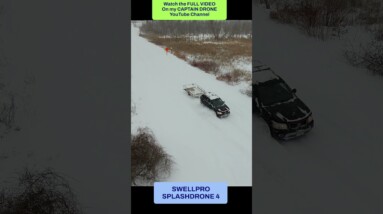 Flying an ORANGE Drone in a SNOW STORM! #swellpro