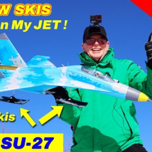 I put Snow Skis on the SU-27 Jet.  Will It Fly?