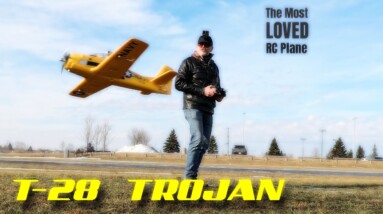 Awesome T-28 Trojan 800mm in Yellow - Review