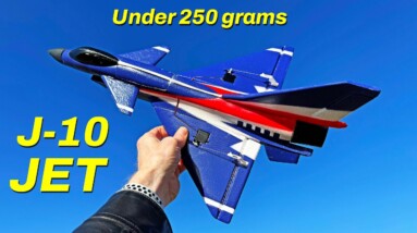Under 250 gram Super Fast Jet!  J-10 Review